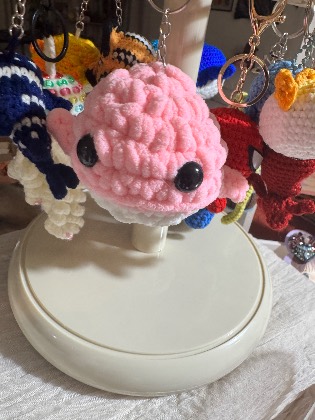 Baby whale crochet keepsake