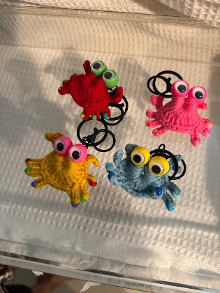 Crabby patty crochet keepsake