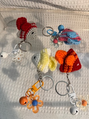 Fish crochet keepsake